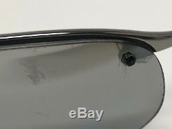 Ray-Ban RB3179 TOP BAR 004/82 63mm Silver Half Rim Polarized Wrap Sunglass WG43