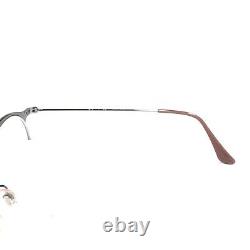 Ray-Ban RB3578V 2907 Eyeglasses Frames Purple Silver Round Half Rim 49-22-145