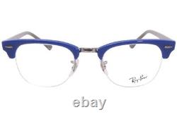 Ray Ban RB4354V 5903 Blue & Silver Optical Eyeglasses Half-Rim Frame 48-22-140