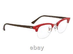 Ray Ban RB4354V 5904 Red & Gold Optical Eyeglasses Half-Rim Frame 48-22-140