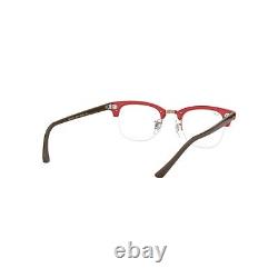 Ray Ban RB4354V 5904 Red & Gold Optical Eyeglasses Half-Rim Frame 48-22-140