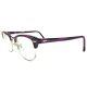 Ray-ban Rb5154 5257 Eyeglasses Sunglasses Frames Purple Silver Round Half Rim