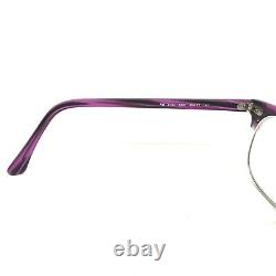 Ray-Ban RB5154 5257 Eyeglasses Sunglasses Frames Purple Silver Round Half Rim