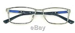 Ray Ban RB6248 2736 Silver Chrome/Black/Blue Full Rim Eyeglasses 54/17 145