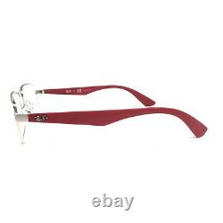 Ray-Ban RB6332 2538 Eyeglasses Frames Grey Red Rectangular Full Rim 53-18-140