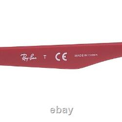 Ray-Ban RB6332 2538 Eyeglasses Frames Grey Red Rectangular Full Rim 53-18-140