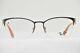 Ray Ban Rb6345 2595 Silver Half-rimmed Eyeglasses New Authentic 52