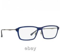 Ray-Ban RB7038 5451 Blue Gunmetal Full Rim Rectangular LightRay Titanium