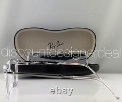 Ray-Ban RB7260 2001 Clear Silver Rectangle Eyeglasses Frames 54mm Authentic NEW