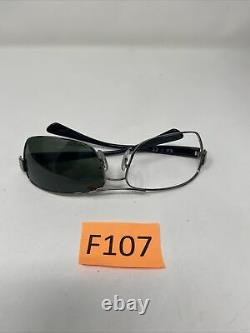 Ray Ban Sunglasses Frames RB3379 004/58 64-15 3P Silver/Black Full Rim F107