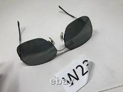 Ray Ban Sunglasses RB3482 004/6G 59-15 Italy Gunmetal Half Rim Silver Mirror W23