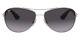 Ray-ban Sunglasses Rb3526 019/8g Matte Silver Aviator Light Gray Gradient 63mm