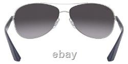 Ray-Ban Sunglasses RB3526 019/8G Matte Silver Aviator Light Gray Gradient 63mm