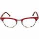 Ray-ban Women's Eyeglasses Rb 5154 5651 Red/silver Horn Rim Frame 4921 140