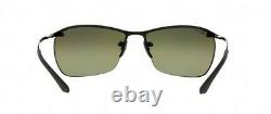 Ray-ban Black Silver Mirror Chromance Polar Grey Sunglasses Rb3544 002/5j New 64