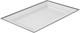 Rectangular Serving Plates 100 Count 12.5 X 8.25 Inch Silver-rimmed Plastic