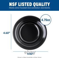 Red, 4.75 Ounces, Melamine, Kingline Reble Plastic Bowl Fruit Bowl with Rim