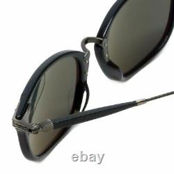 Reptile Designer Polarized Sunglasses Wolf Black Brushed Silver Grey Lens withCase