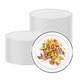 Restaurantware-10.5 X 10.5 Inch Disposable White Plates, 100 With Silver Trim