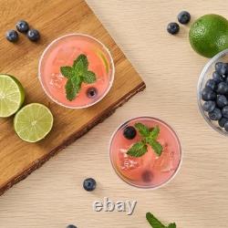 Restaurantware 9oz Clear Plastic Cups with Silver Rim 500 Pack Party Tumblers Restaurantware 9oz Clear Plastic Cups with Silver Rim 500 Pack Party Tumblers