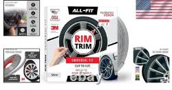 Rim Trim for Cars 24 Inch Fit Durable Curb Rash Protection Wheel Rim Protector
