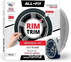 Rim Trim for Cars 24 Inch Fit Durable Curb Rash Protection Wheel Rim Protector