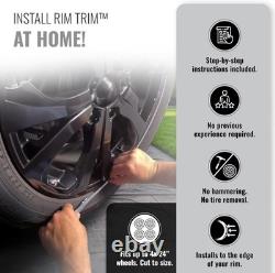 Rim Trim for Cars 24 Inch Fit Durable Curb Rash Protection Wheel Rim Protector