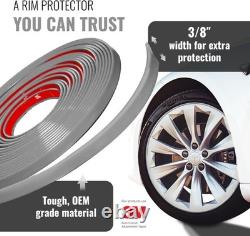 Rim Trim for Cars 24 Inch Fit Durable Curb Rash Protection Wheel Rim Protector