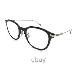 Rimowa Eyeglasses Frames RW50001U 001 Black Silver Round Full Rim 50-23-150