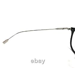 Rimowa Eyeglasses Frames RW50001U 001 Black Silver Round Full Rim 50-23-150