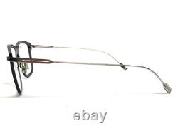 Rimowa Eyeglasses Frames RW50003U 001 Black Silver Square Full Rim 52-18-150