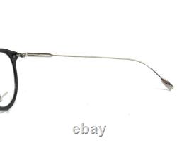 Rimowa Eyeglasses Frames RW50004U 001 Black Silver Round Full Rim 47-23-150