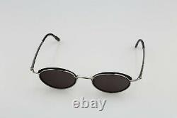 Robert Rudger 2280 010 02 Vintage 90s black & silver double rim oval sunglasses