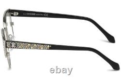 Roberto Cavalli ABBADIA RC5001 016 Silver Eyeglasses Frame 55-16-140 Cat Eye RX