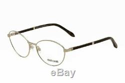 Roberto Cavalli Eyeglasses Dominica 708 016 Silver Full Rim Optical Frame 56mm