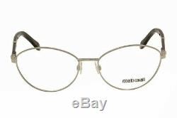 Roberto Cavalli Eyeglasses Dominica 708 016 Silver Full Rim Optical Frame 56mm