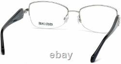 Roberto Cavalli Pherud RC0932 RC932 016 Silver Semi Rim Eyeglasses 54-17-135 RX