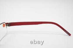 Rodenstock R 4828 Silver Wine Red Half-Rim Eyeglasses New