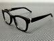 Saint Laurent Sl M124 Opt 001 Black Silver Women's Medium 49 Mm Eyeglasses