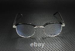 SAINT LAURENT YSL 124 001 Round Black Shiny Blk Demo Lens 50mm Unisex Eyeglasses