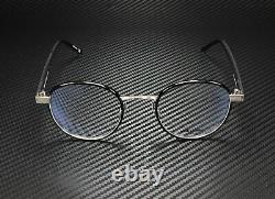 SAINT LAURENT YSL 125 001 Round Black Shiny Blk Demo Lens 49mm Unisex Eyeglasses