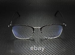 SAINT LAURENT YSL 224 002 Square Black Shiny Blk Demo Lens 52mm Men's Eyeglasses