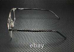 SAINT LAURENT YSL 224 002 Square Black Shiny Blk Demo Lens 52mm Men's Eyeglasses