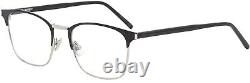 SAINT LAURENT YSL 224 002 Square Black Shiny Blk Demo Lens 52mm Men's Eyeglasses