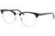 Saint Laurent Classic Sl 104 001 Eyeglasses Black/silver Full Rim Optical Frame