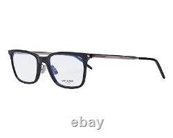 Saint Laurent Eyeglasses Frames SL262 006 Black Silver Square Full Rim 54-20-150