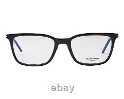 Saint Laurent Eyeglasses Frames SL262 006 Black Silver Square Full Rim 54-20-150