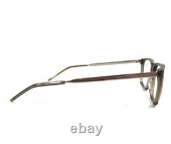 Saint Laurent Eyeglasses Frames SL344 005 Clear Brown Silver Rectangle 54-17-145