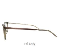 Saint Laurent Eyeglasses Frames SL344 005 Clear Brown Silver Rectangle 54-17-145