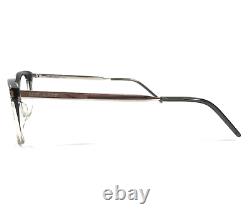 Saint Laurent Eyeglasses Frames SL513 004 Gray Clear Fade Silver Oval 53-17-145